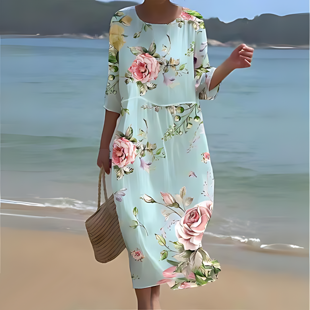 Adele | Blue Boho Dress