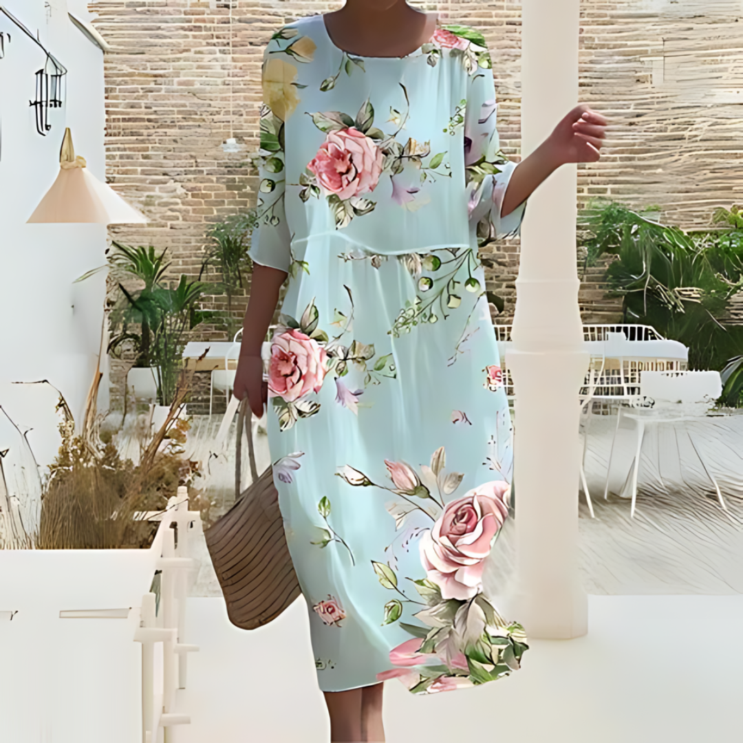 Adele | Blue Boho Dress