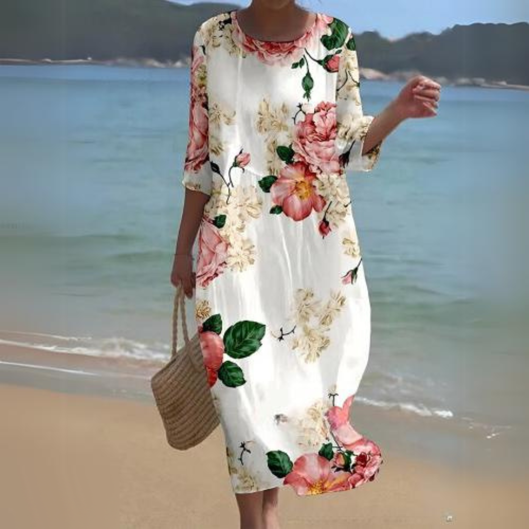 Adele | Blue Boho Dress
