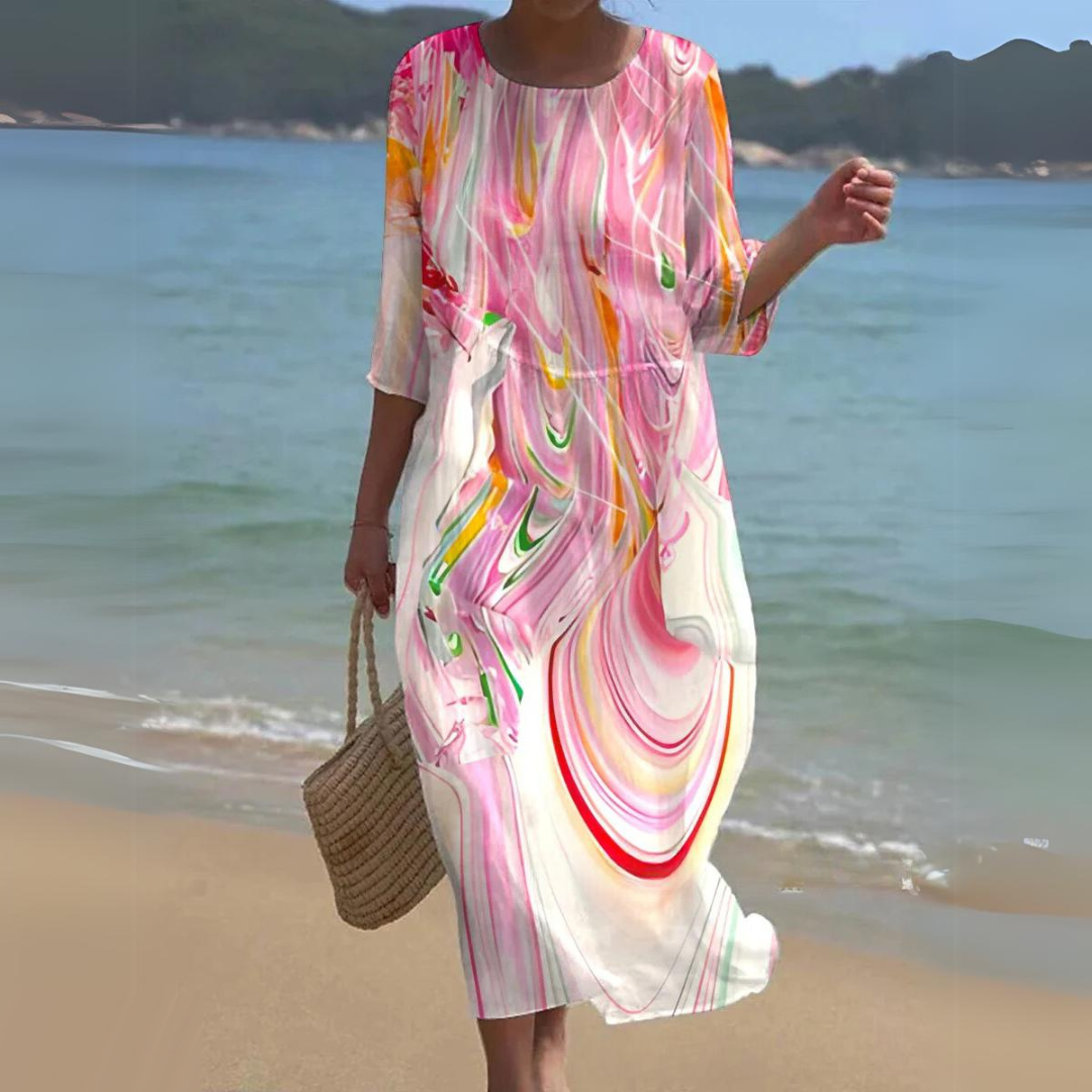 Adele | Blue Boho Dress