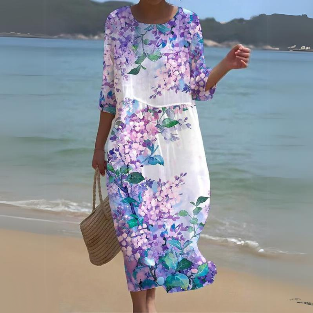 Adele | Blue Boho Dress