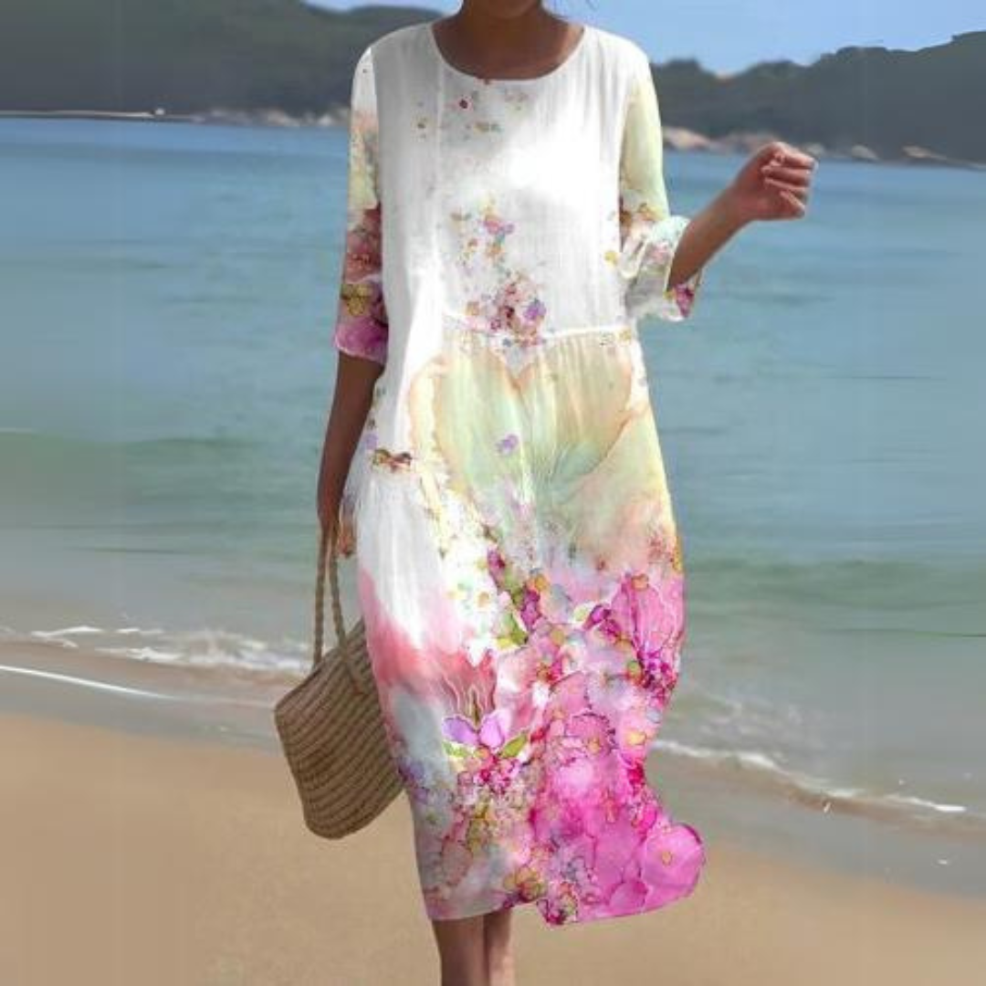 Adele | Blue Boho Dress
