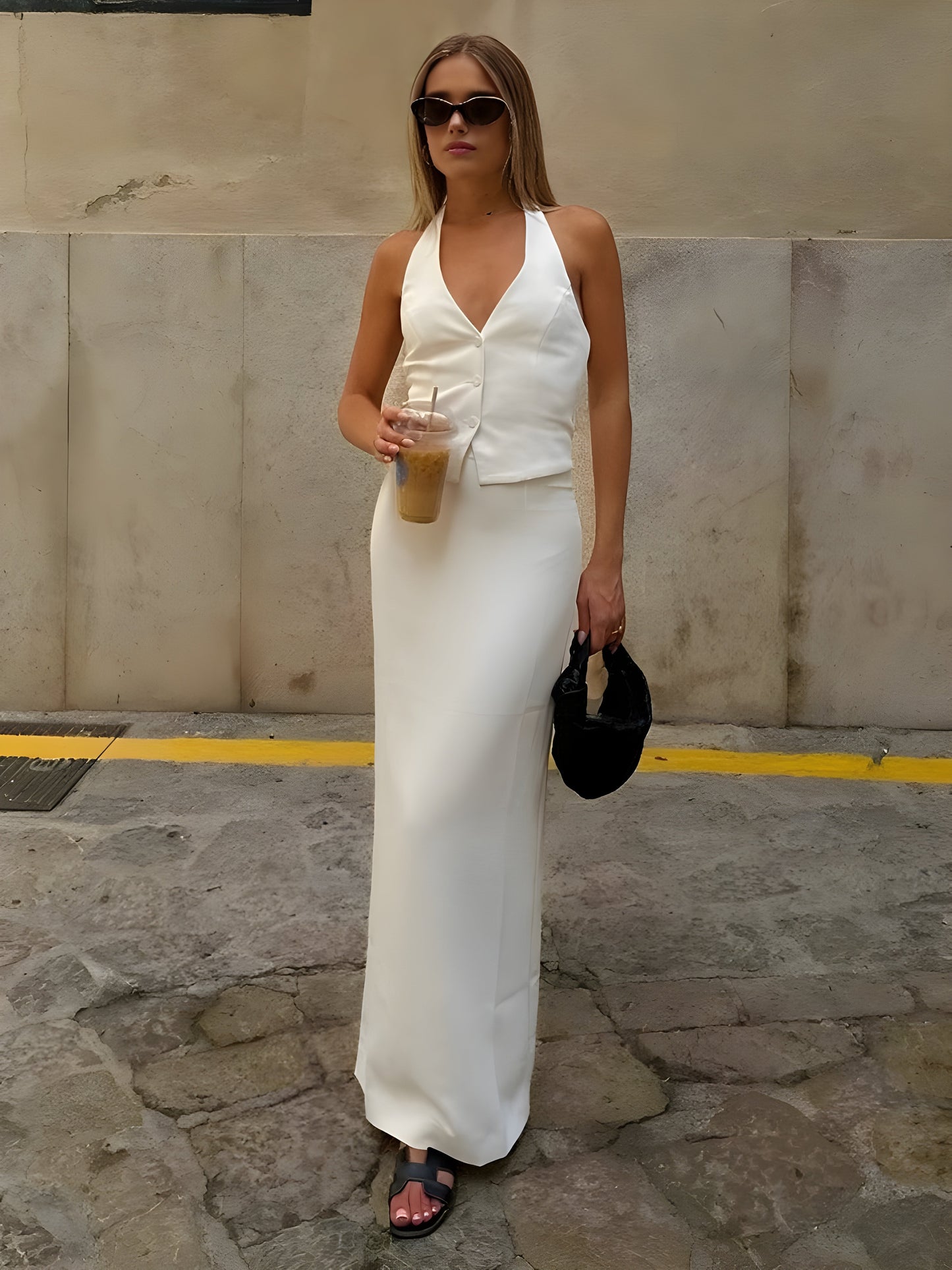 Fenna - Elegant Sleeveless Two-Piece Set