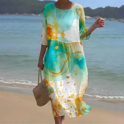 Adele | Blue Boho Dress