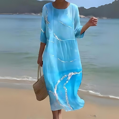 Adele | Blue Boho Dress