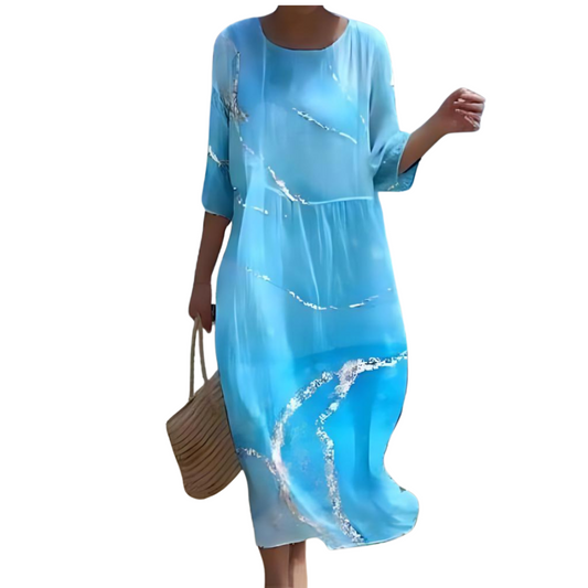 Adele | Blue Boho Dress